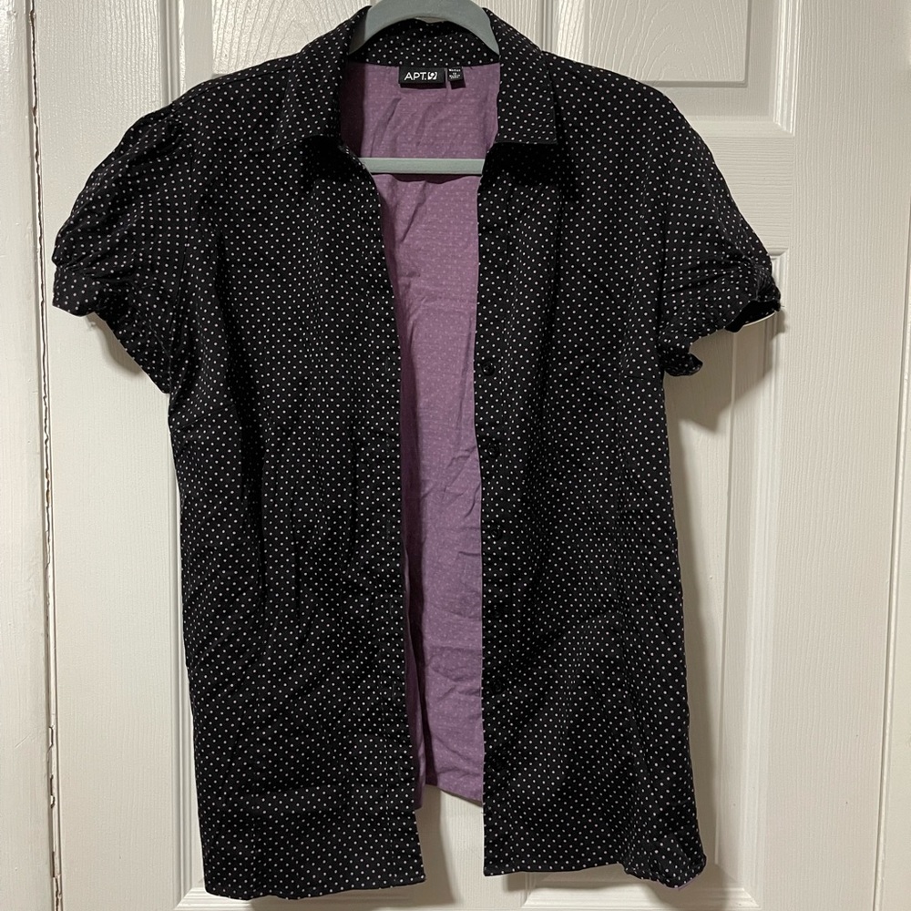 Apt. 9 Black and Purple button down